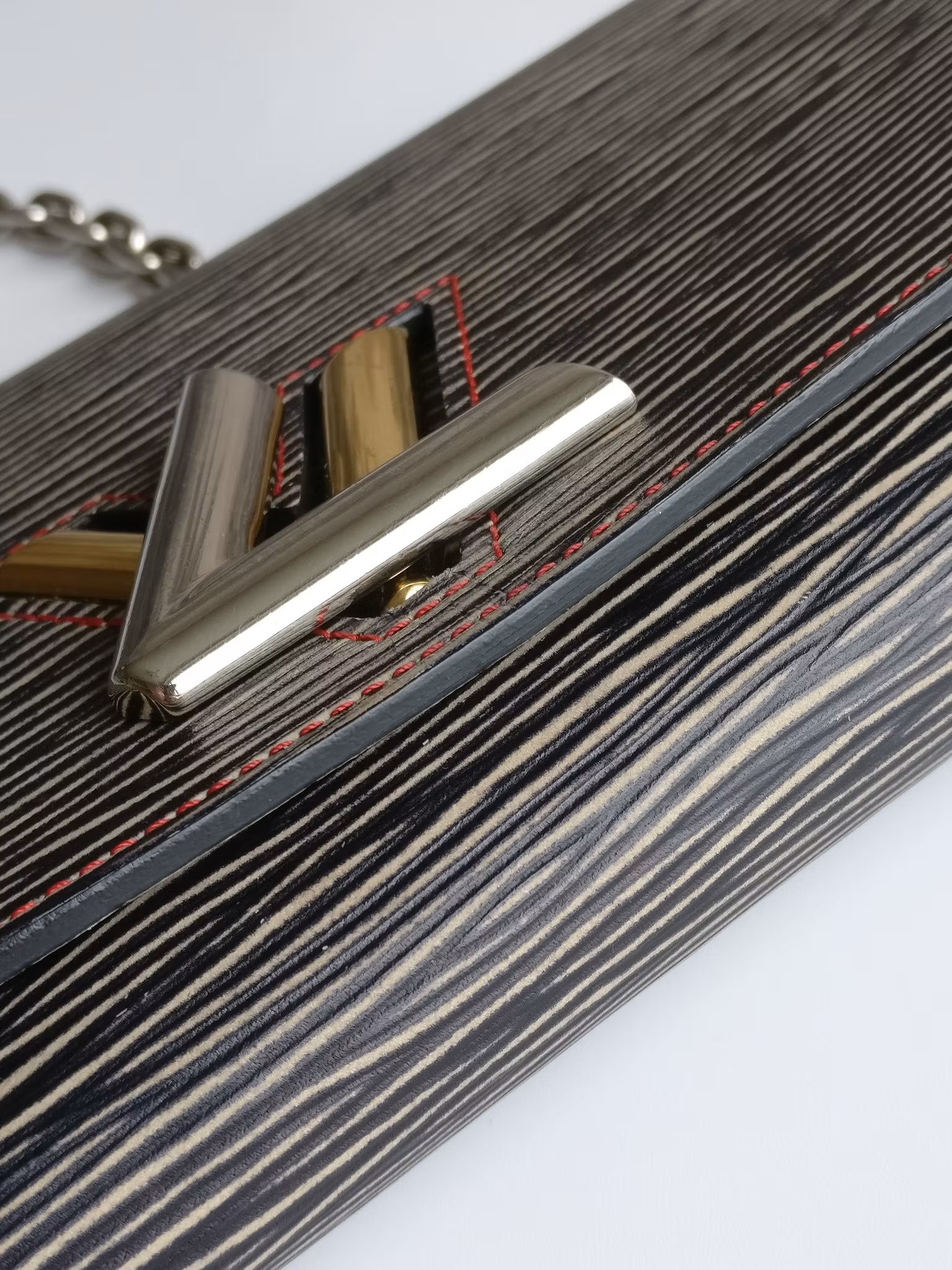Louis Vuitton Epi Twist Denim Chain Wallet
