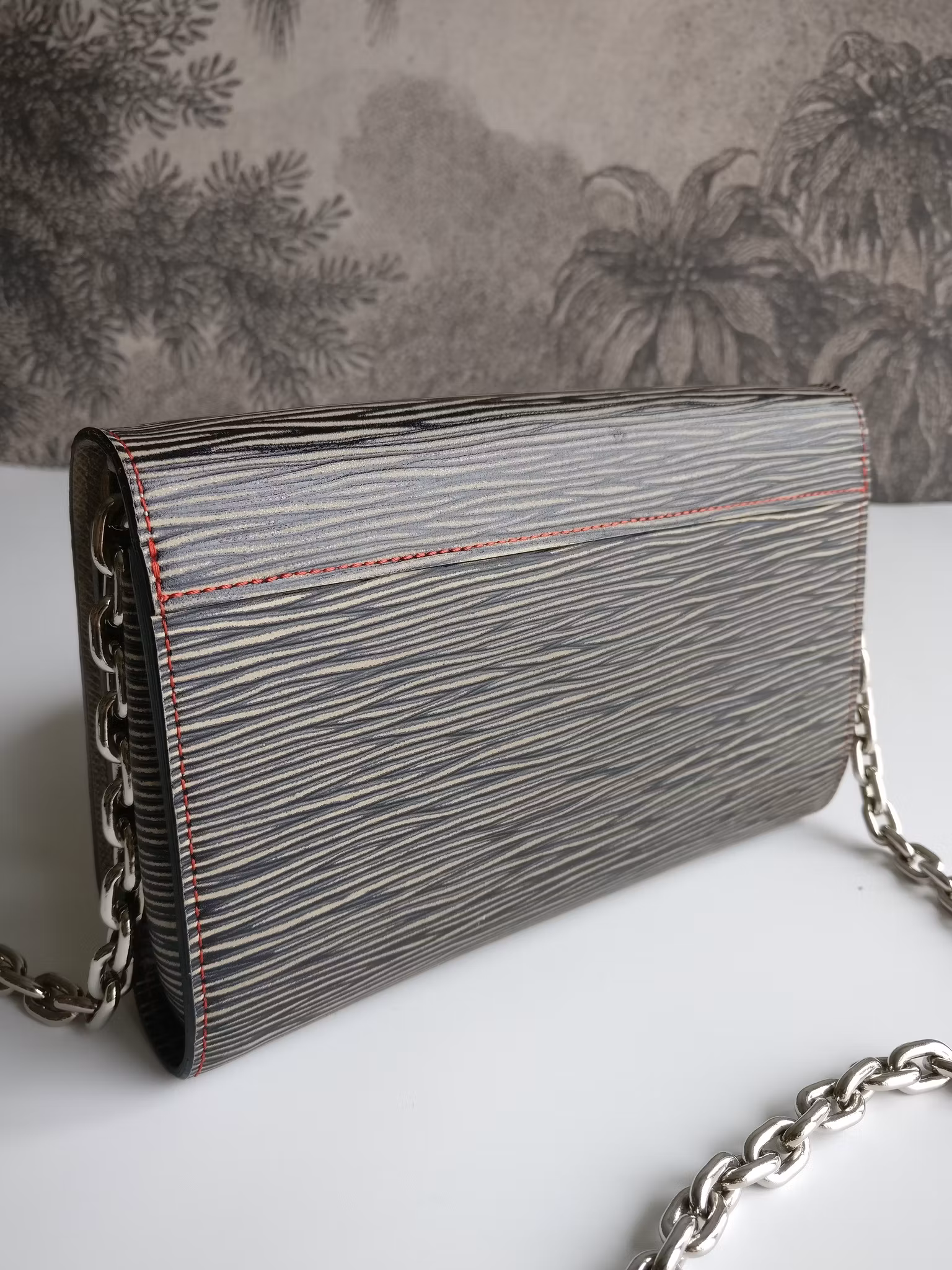 Louis Vuitton Epi Twist Denim Chain Wallet