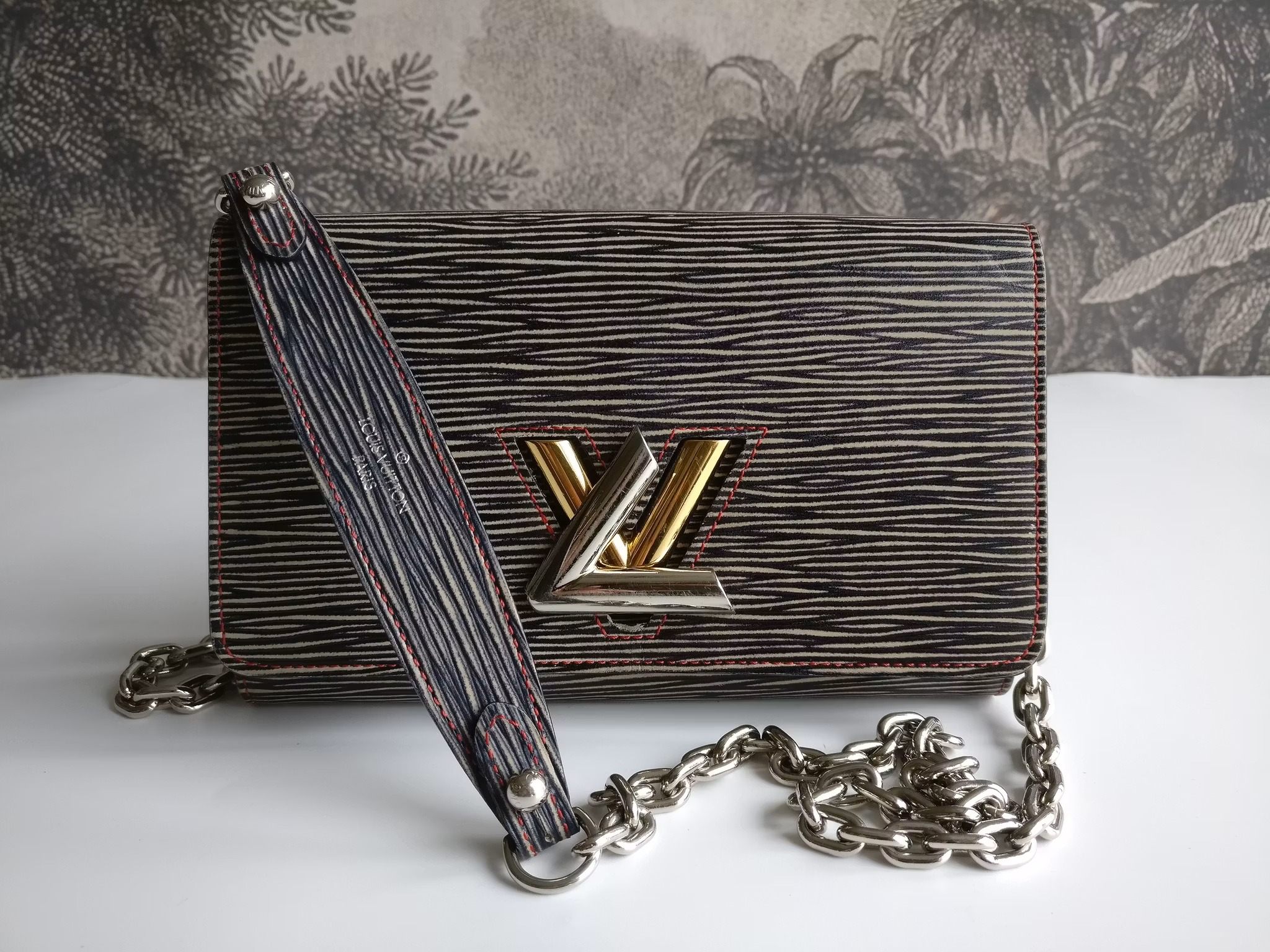Louis Vuitton Epi Twist Denim Chain Wallet