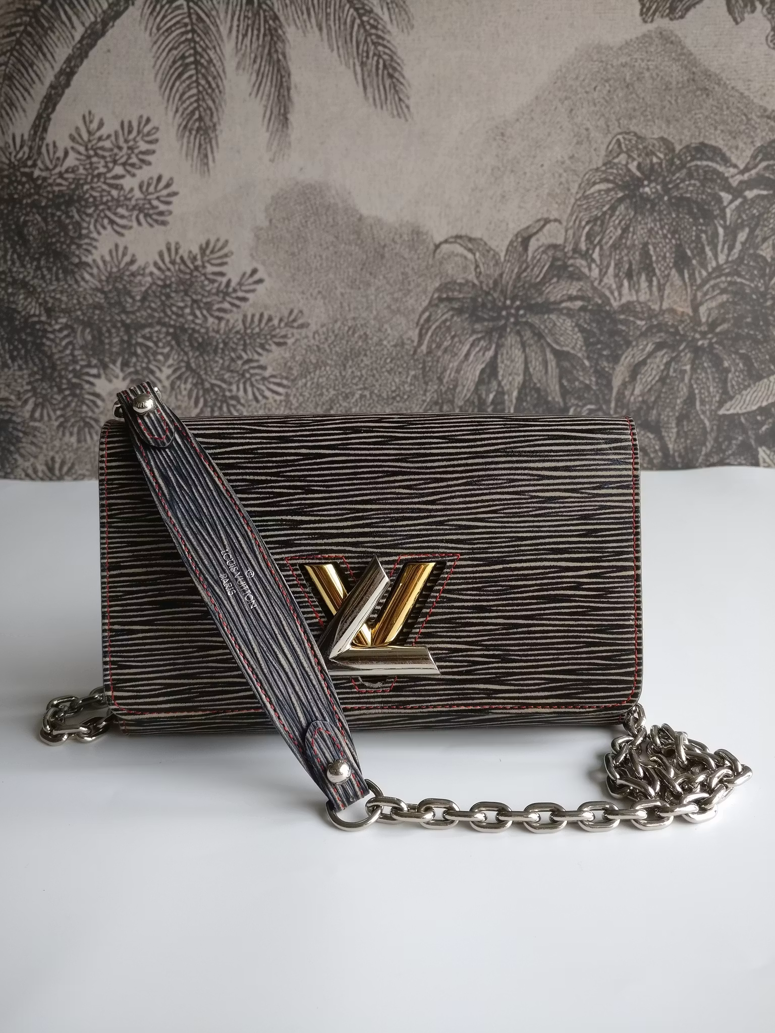 Louis Vuitton Epi Twist Denim Chain Wallet