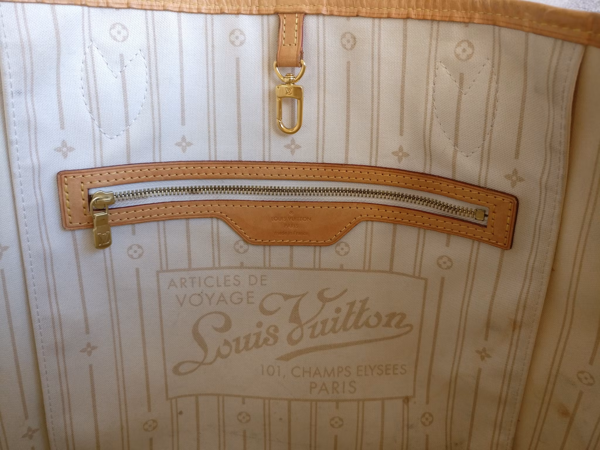 Louis Vuitton Neverfull MM damier azur