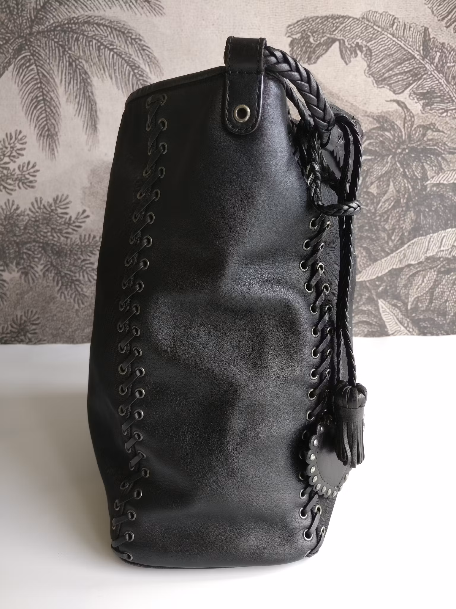 Dior Diorissimo Heart Charm nylon Ethnic Hobo
