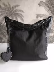 Dior Diorissimo Heart Charm nylon Ethnic Hobo
