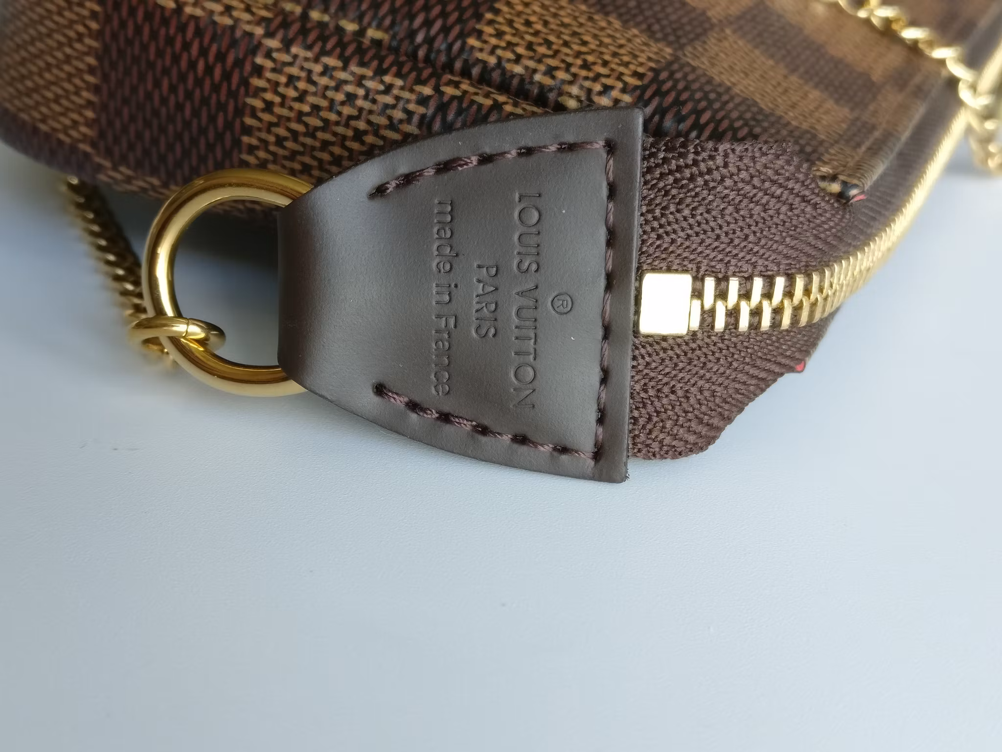Louis Vuitton Mini Pochette Accessories Damier Ebene