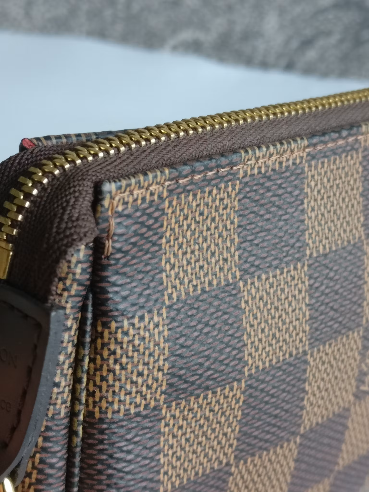 Louis Vuitton Mini Pochette Accessories Damier Ebene