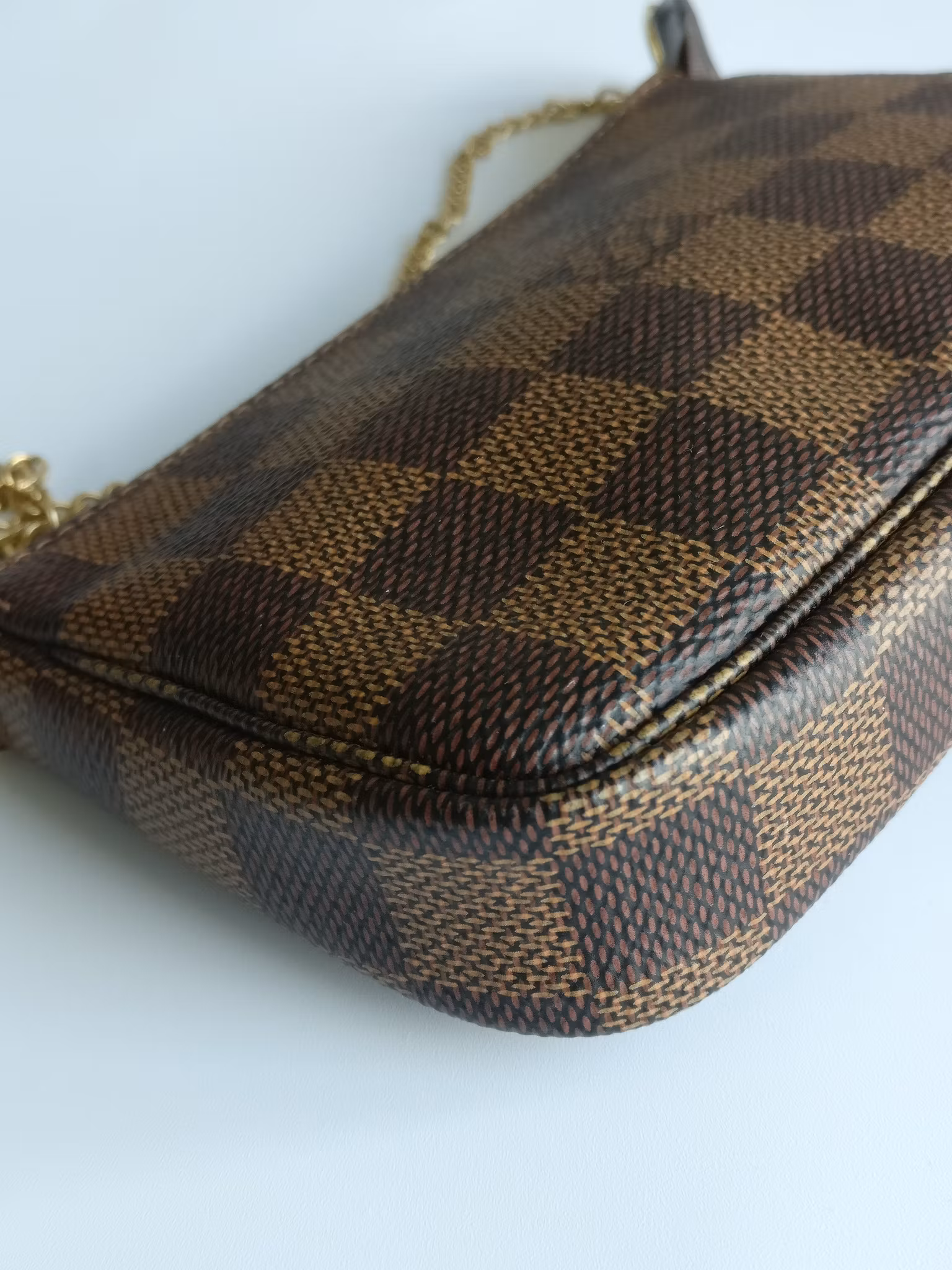 Louis Vuitton Mini Pochette Accessories Damier Ebene