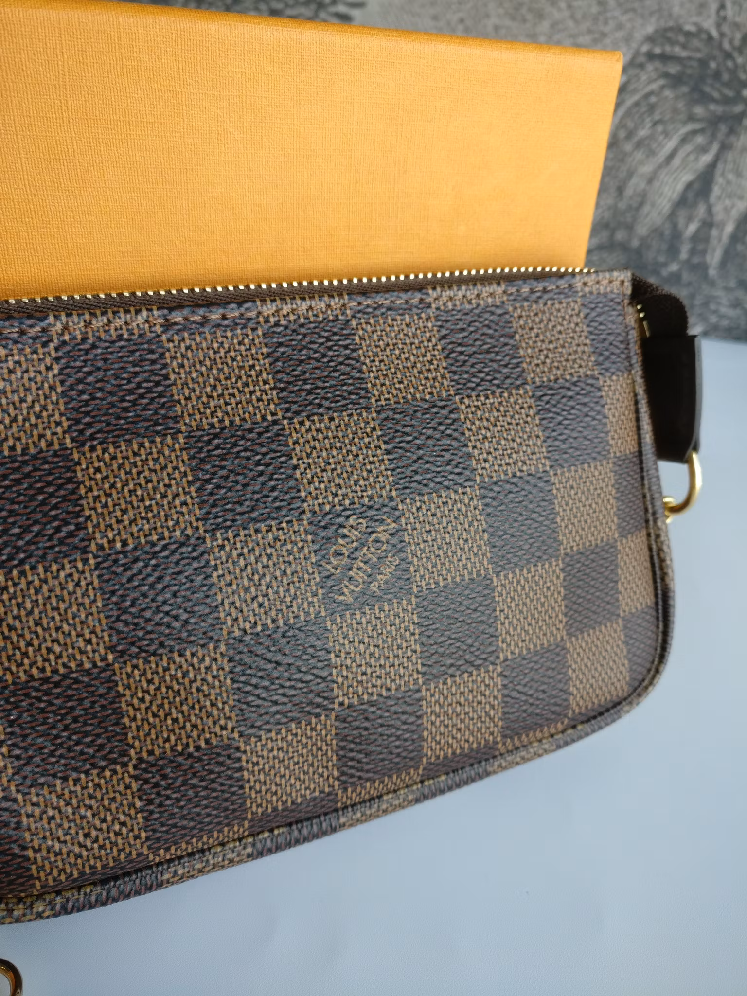 Louis Vuitton Mini Pochette Accessories Damier Ebene