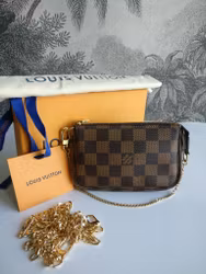 Louis Vuitton Mini Pochette Accessories Damier Ebene