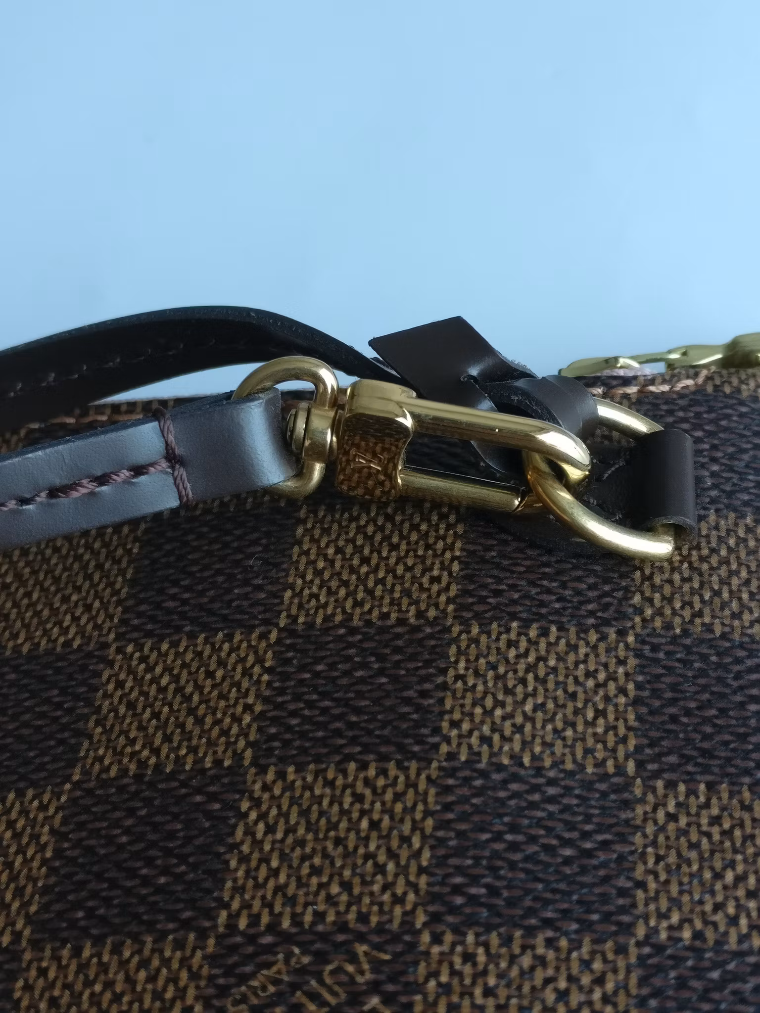 Louis Vuitton Neverfull MM Pouch damier ebene rose ballerine
