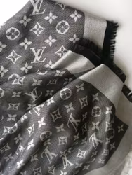 Louis Vuitton Black Denim Shawl