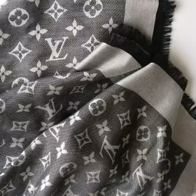 Louis Vuitton Black Denim Shawl