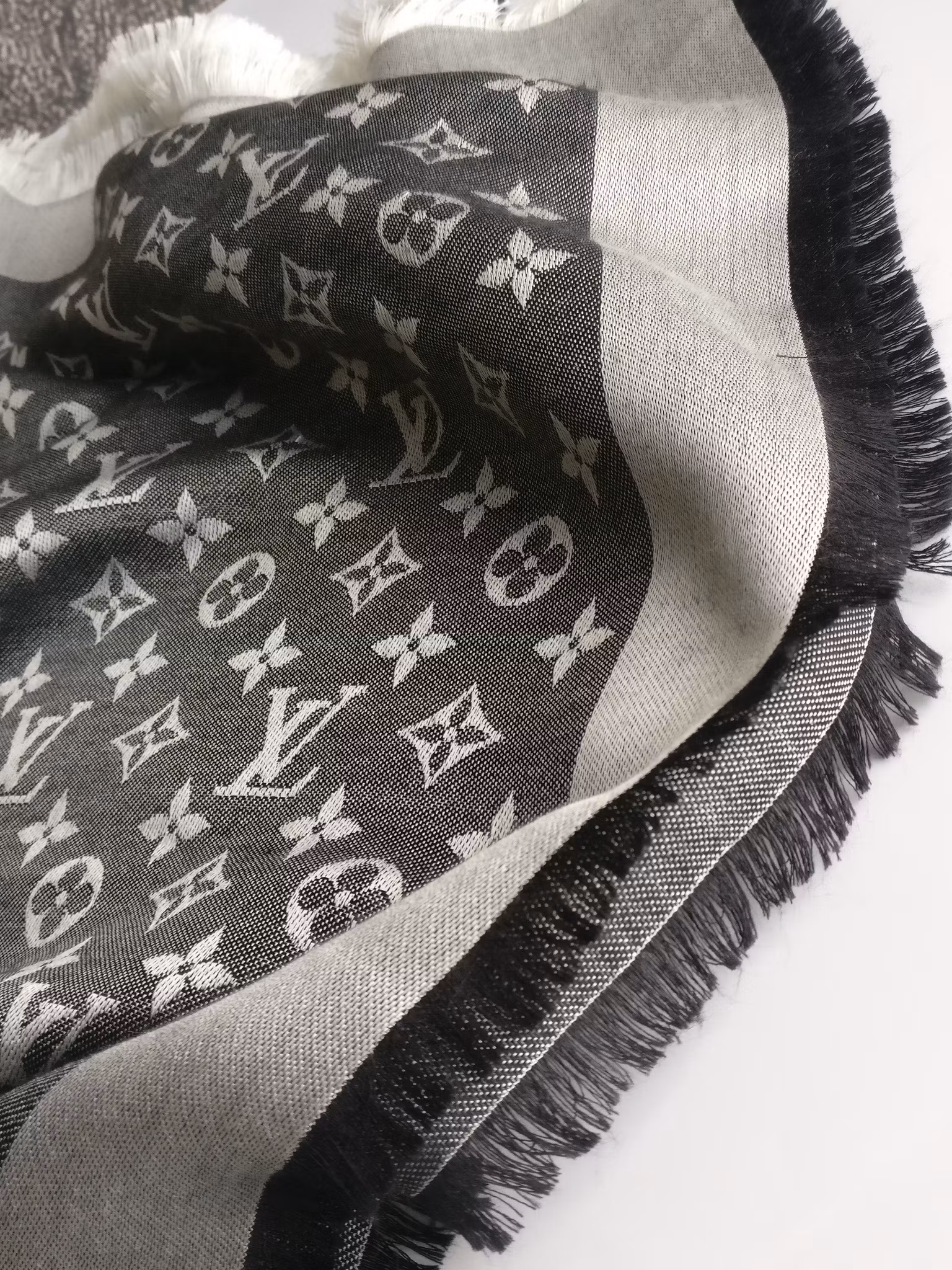 Louis Vuitton Black Denim Shawl
