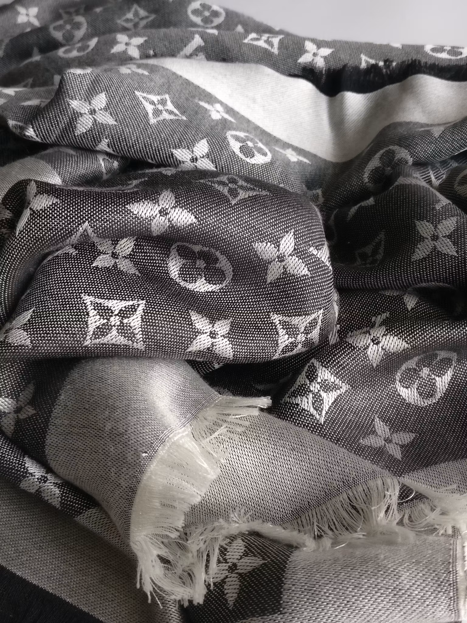 Louis Vuitton Black Denim Shawl