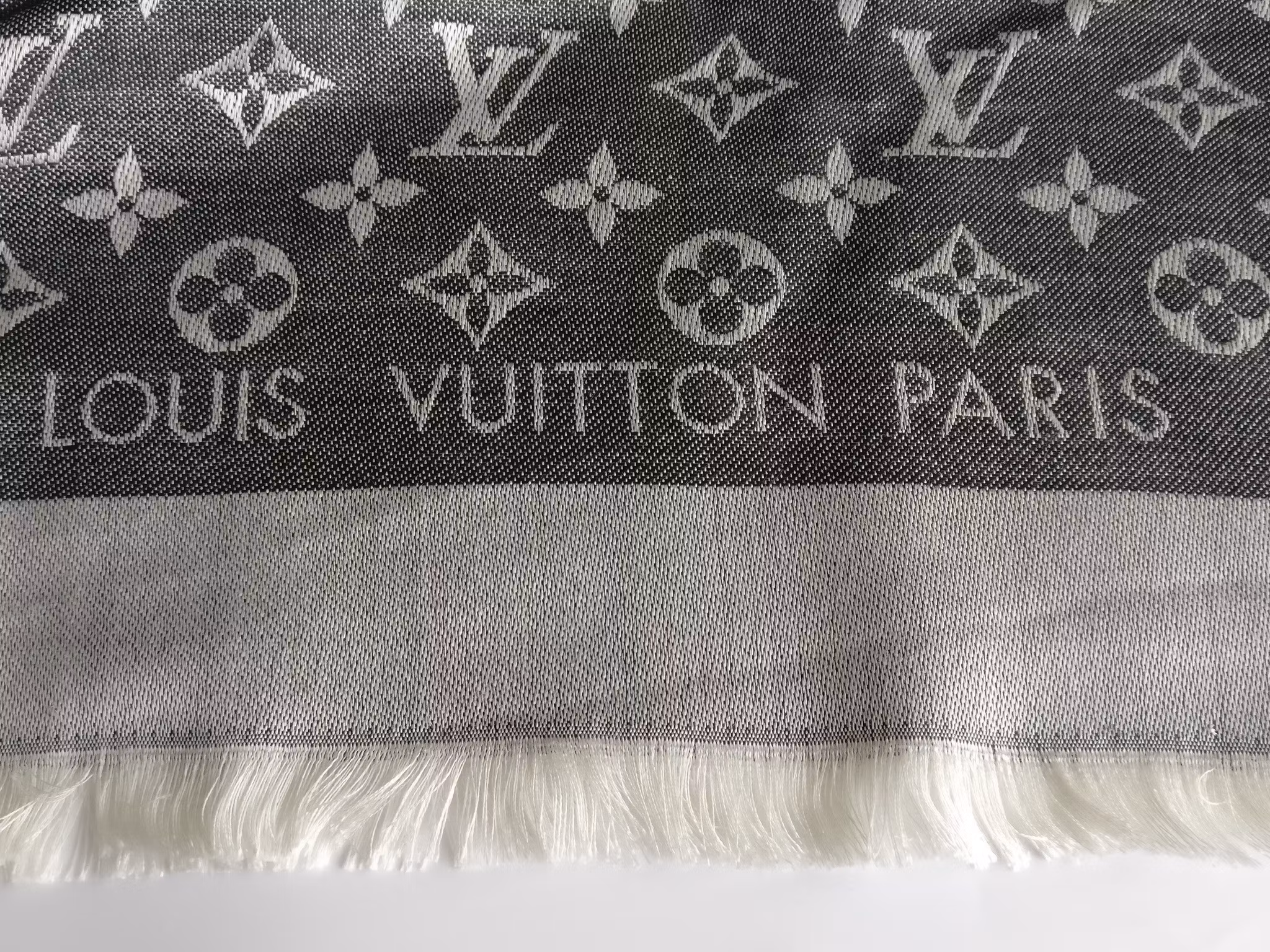 Louis Vuitton Black Denim Shawl