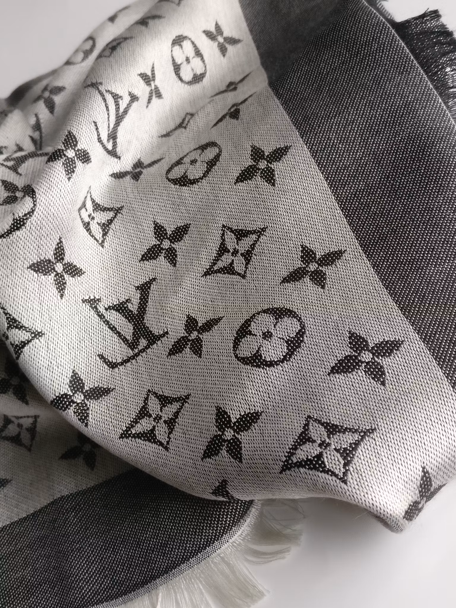 Louis Vuitton Black Denim Shawl