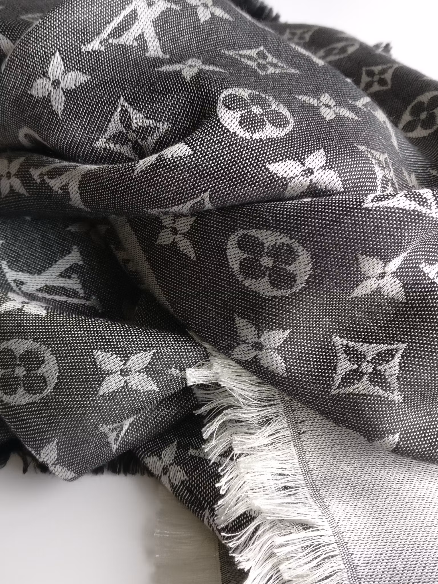 Louis Vuitton Black Denim Shawl
