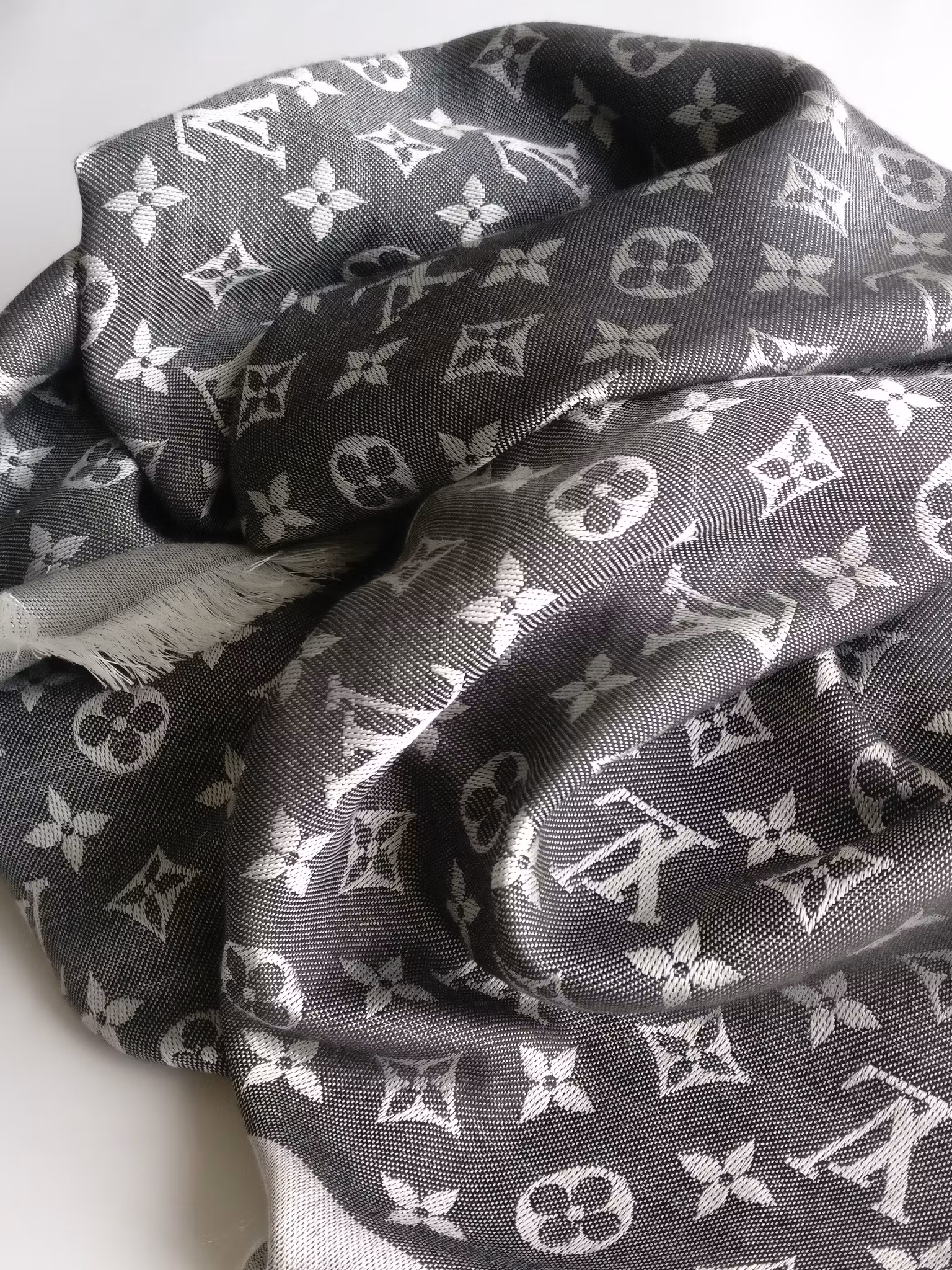 Louis Vuitton Black Denim Shawl