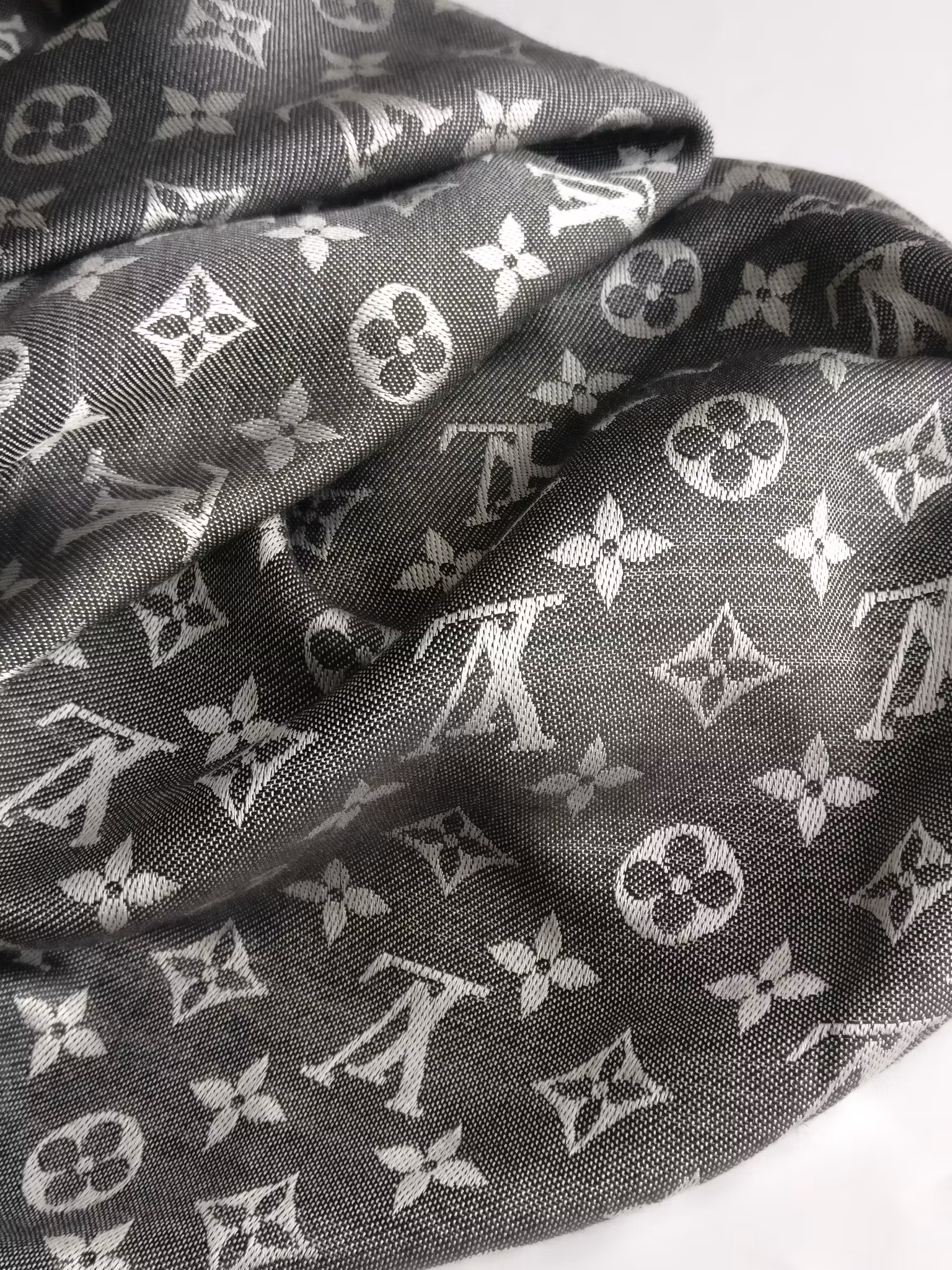 Louis Vuitton Black Denim Shawl