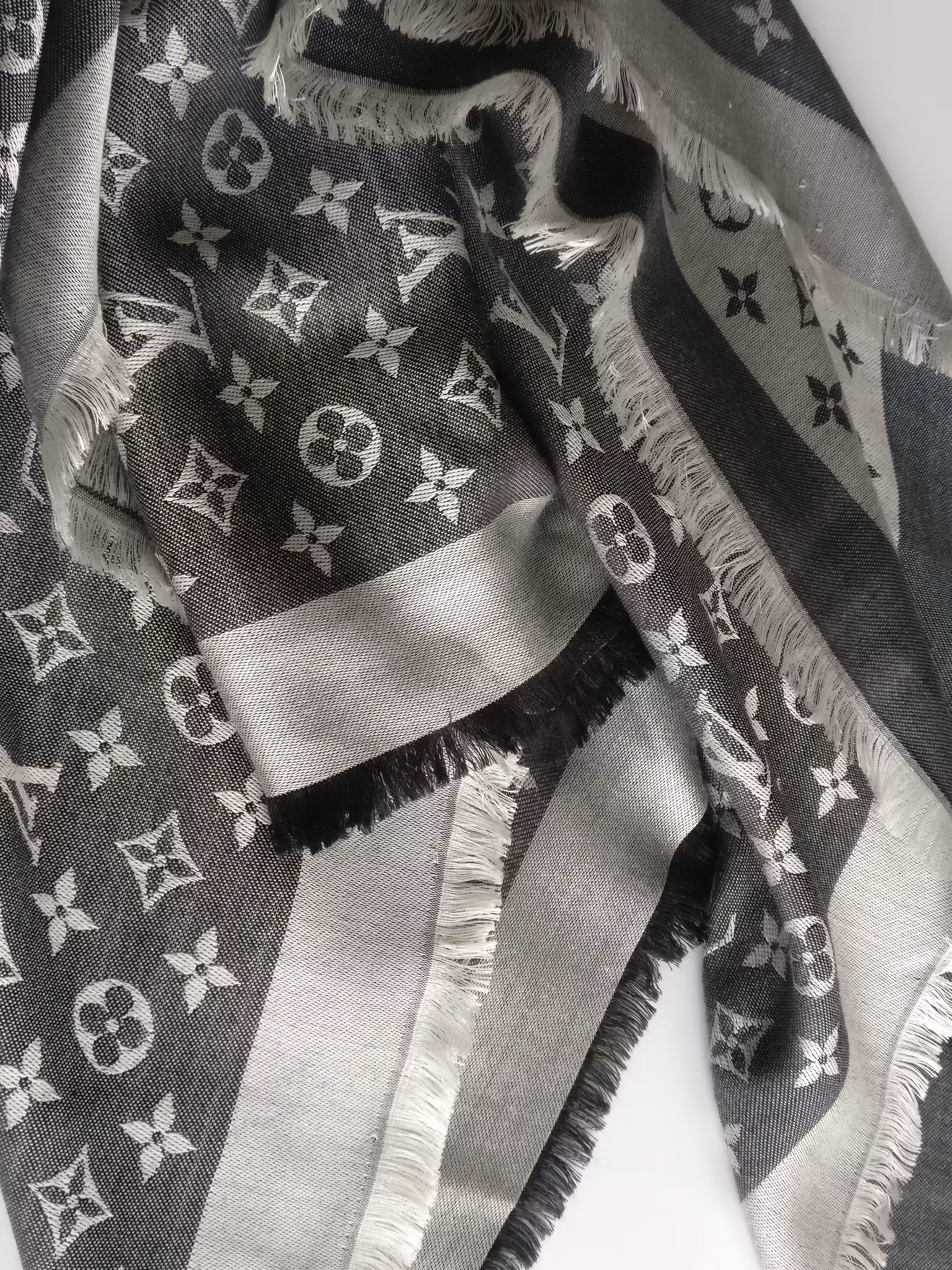 Louis Vuitton Black Denim Shawl