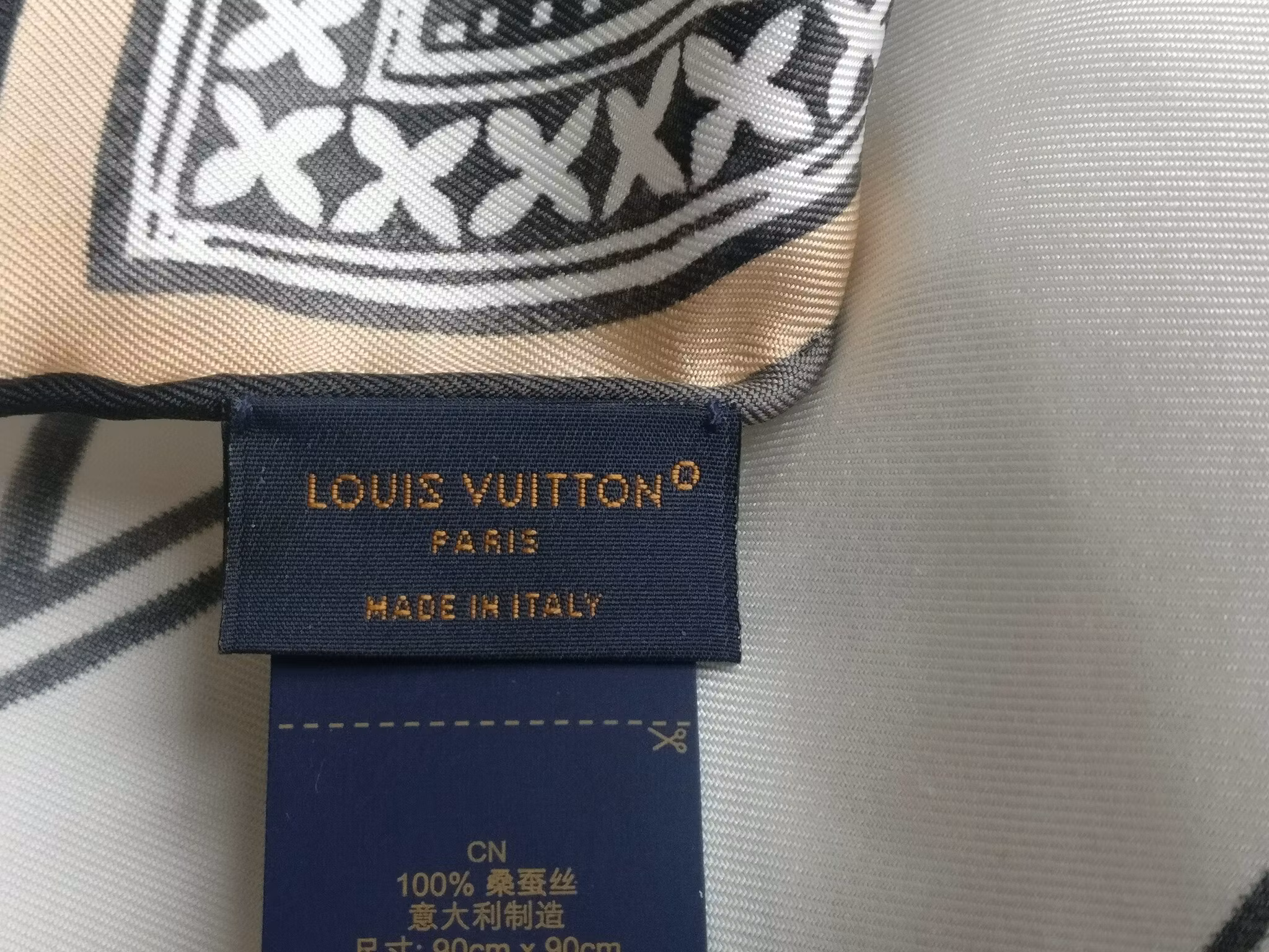 Louis Vuitton Flower Tile Silk Square 90