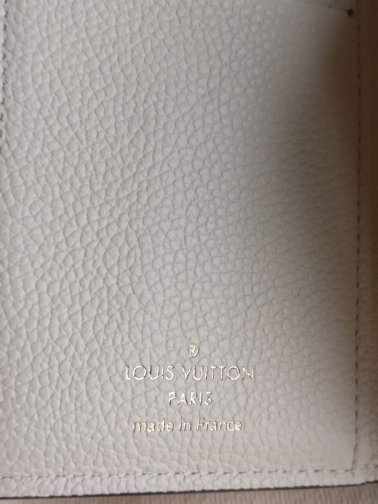 Louis Vuitton Victorine Wallet Empreinte Creme