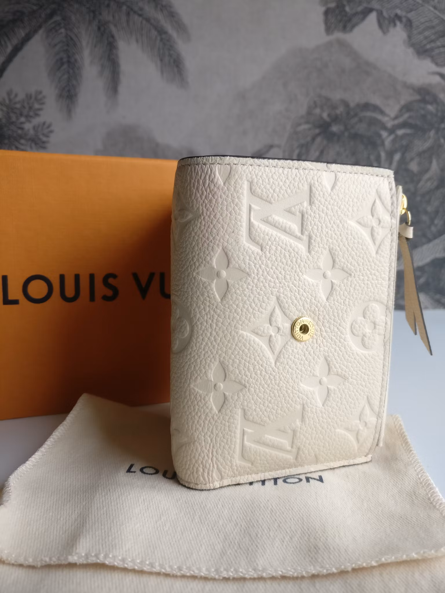 Louis Vuitton Victorine Wallet Empreinte Creme