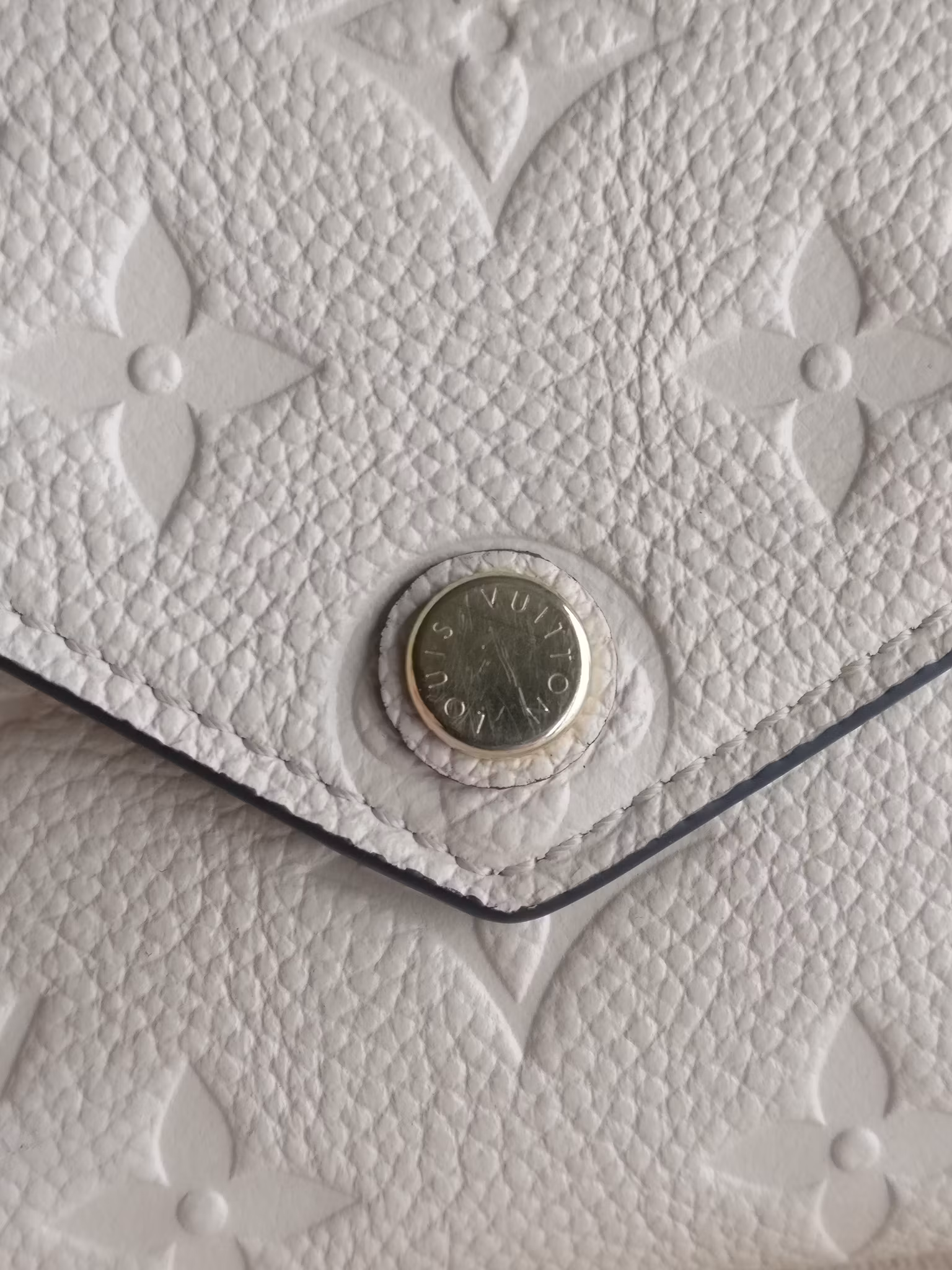 Louis Vuitton Victorine Wallet Empreinte Creme