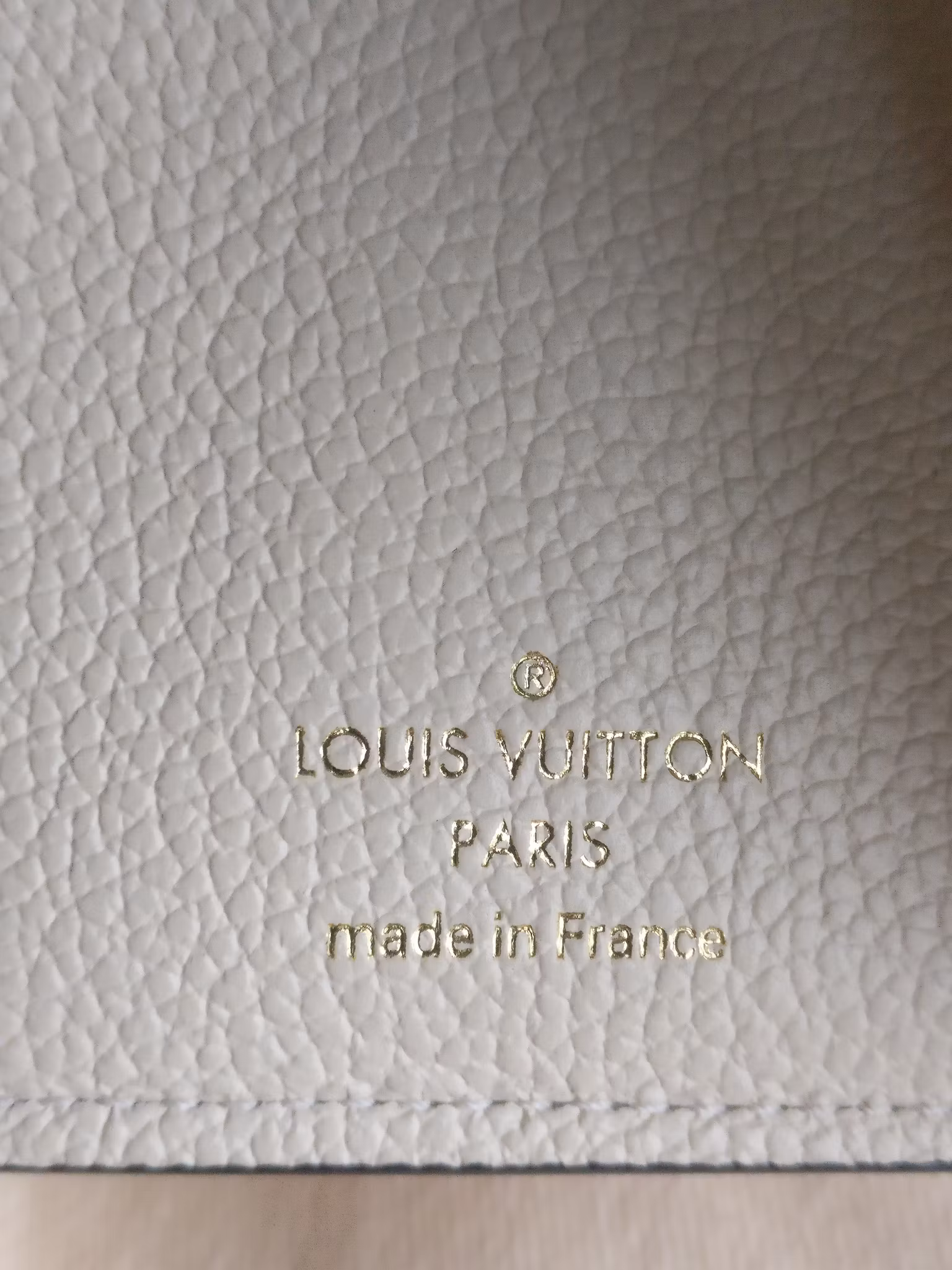 Louis Vuitton Victorine Wallet Empreinte Creme