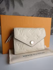 Louis Vuitton Victorine Wallet Empreinte Creme