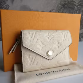 Louis Vuitton Victorine Wallet Empreinte Creme