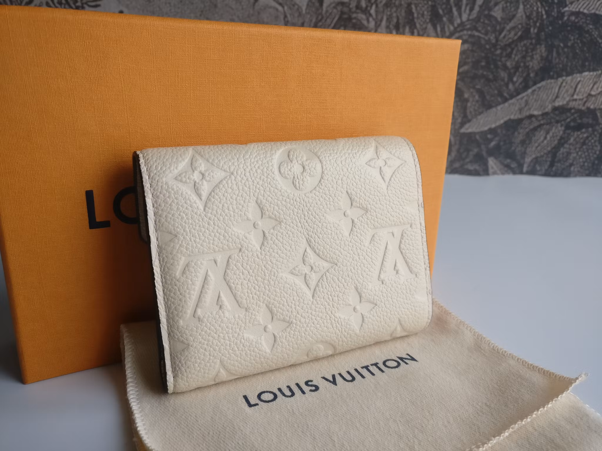 Louis Vuitton Victorine Wallet Empreinte Creme