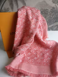 Louis Vuitton Umbra Monogram Shawl Rouge