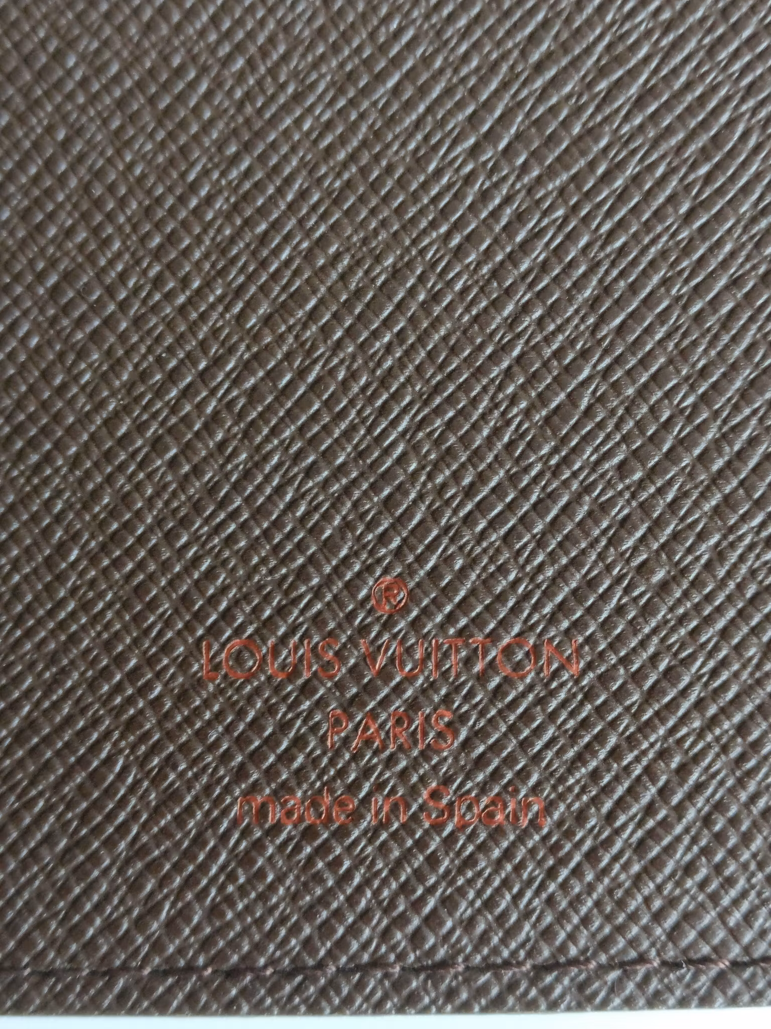 Louis Vuitton desk Agenda Cover Damier Ebene