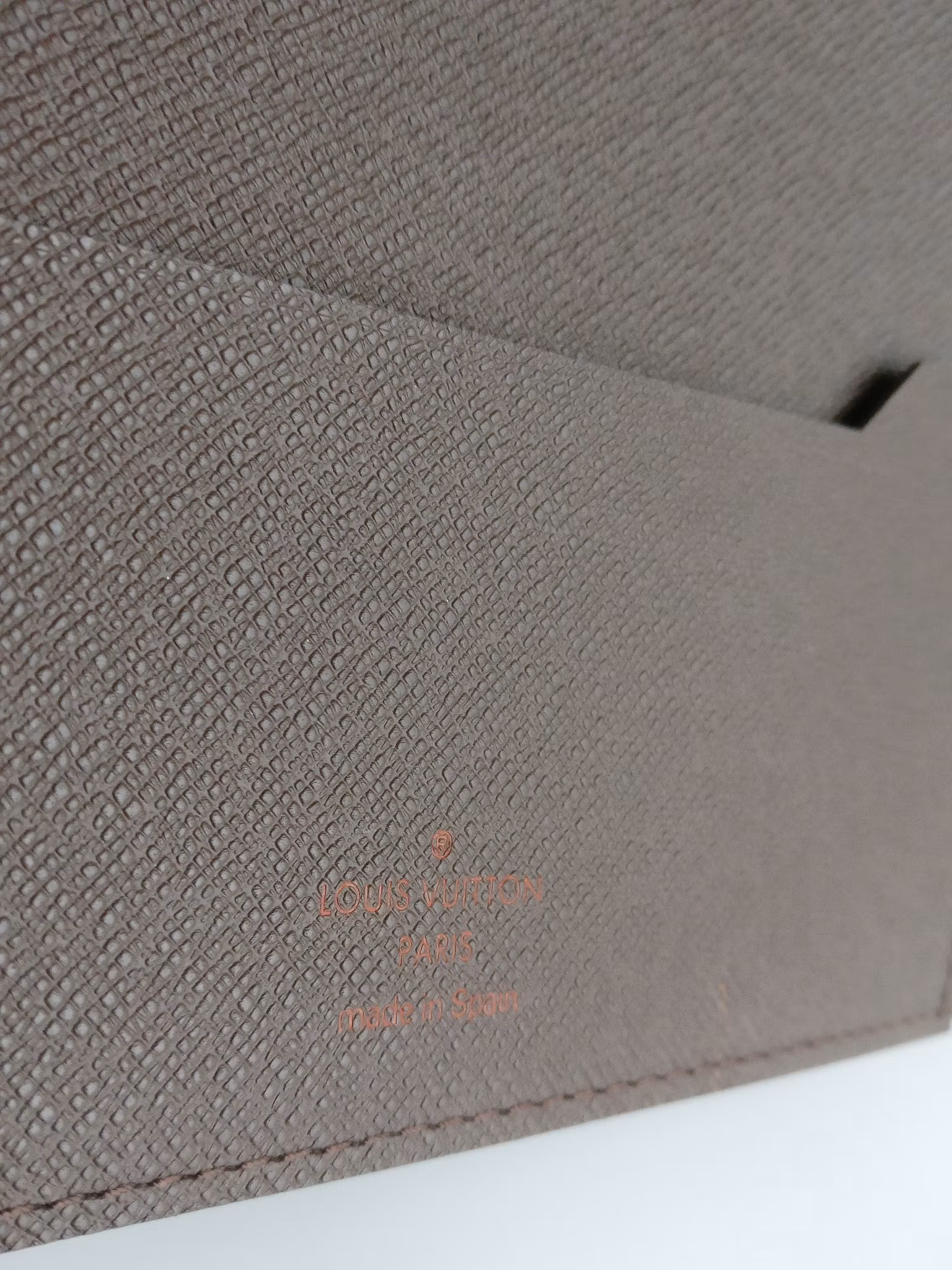 Louis Vuitton desk Agenda Cover Damier Ebene