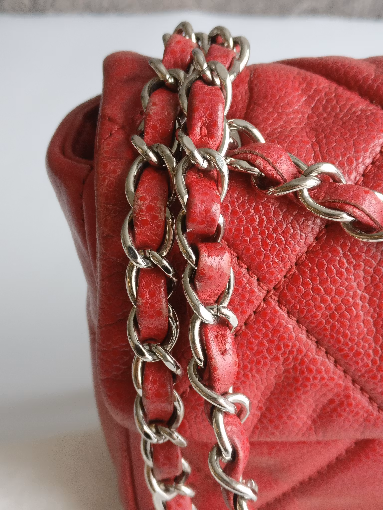 Chanel Quilted Caviar Nature Flap