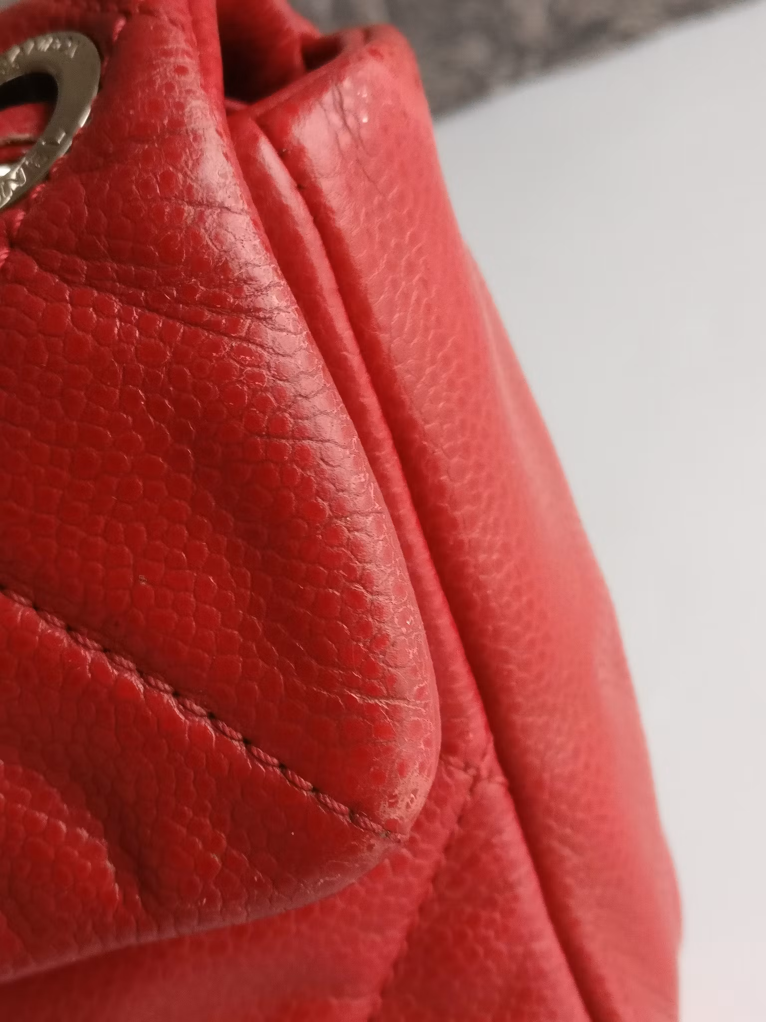Chanel Quilted Caviar Nature Flap
