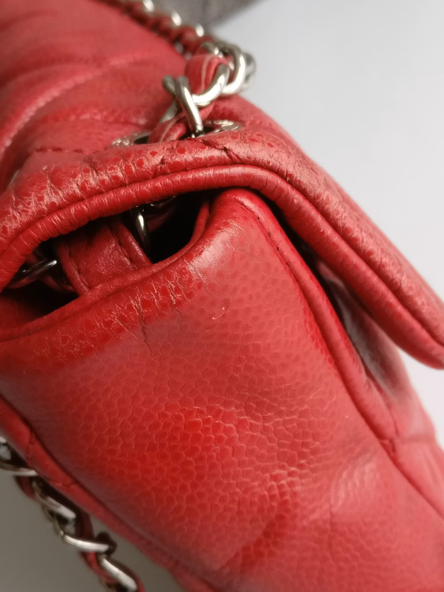 Chanel Quilted Caviar Nature Flap