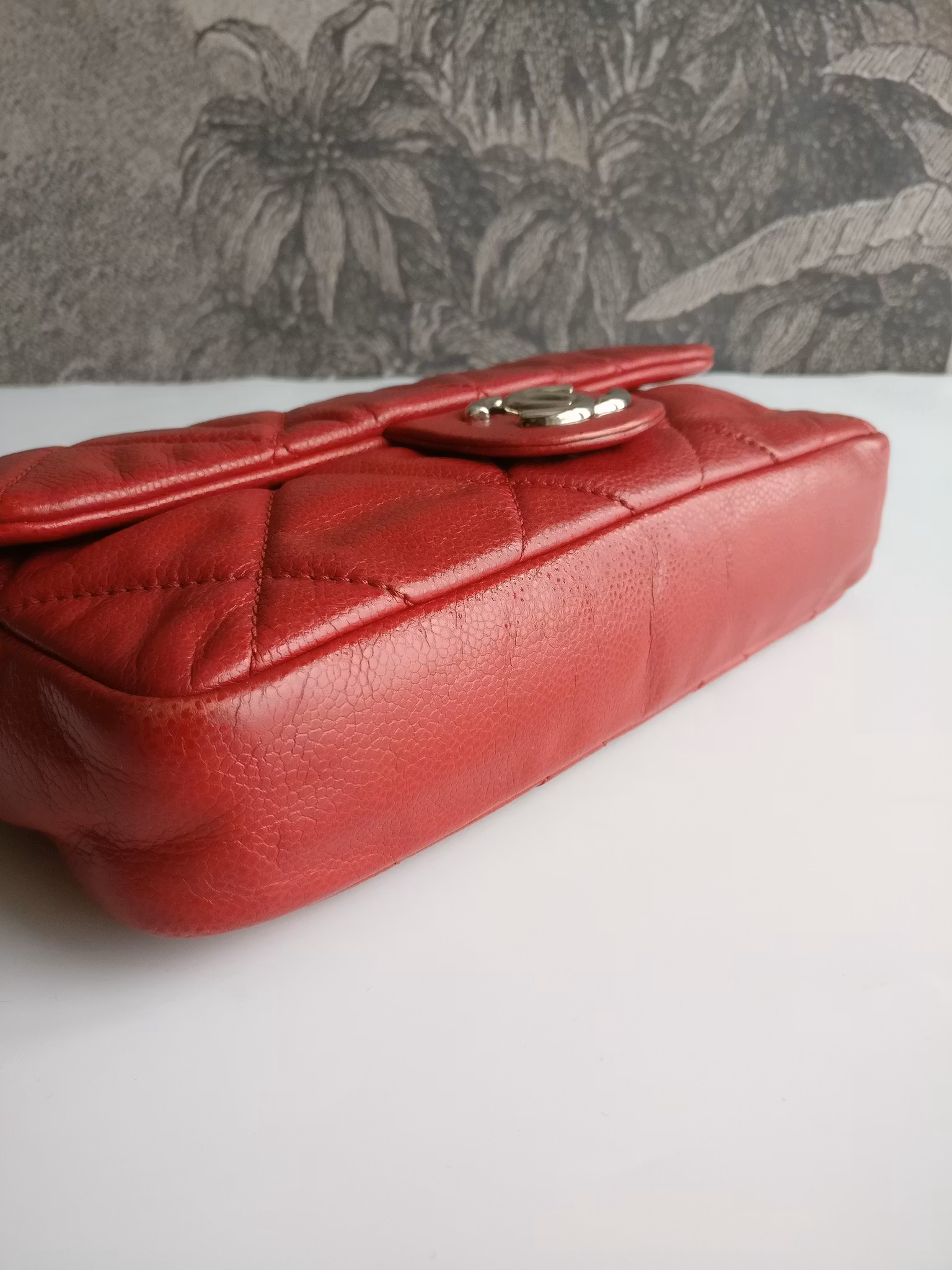 Chanel Quilted Caviar Nature Flap