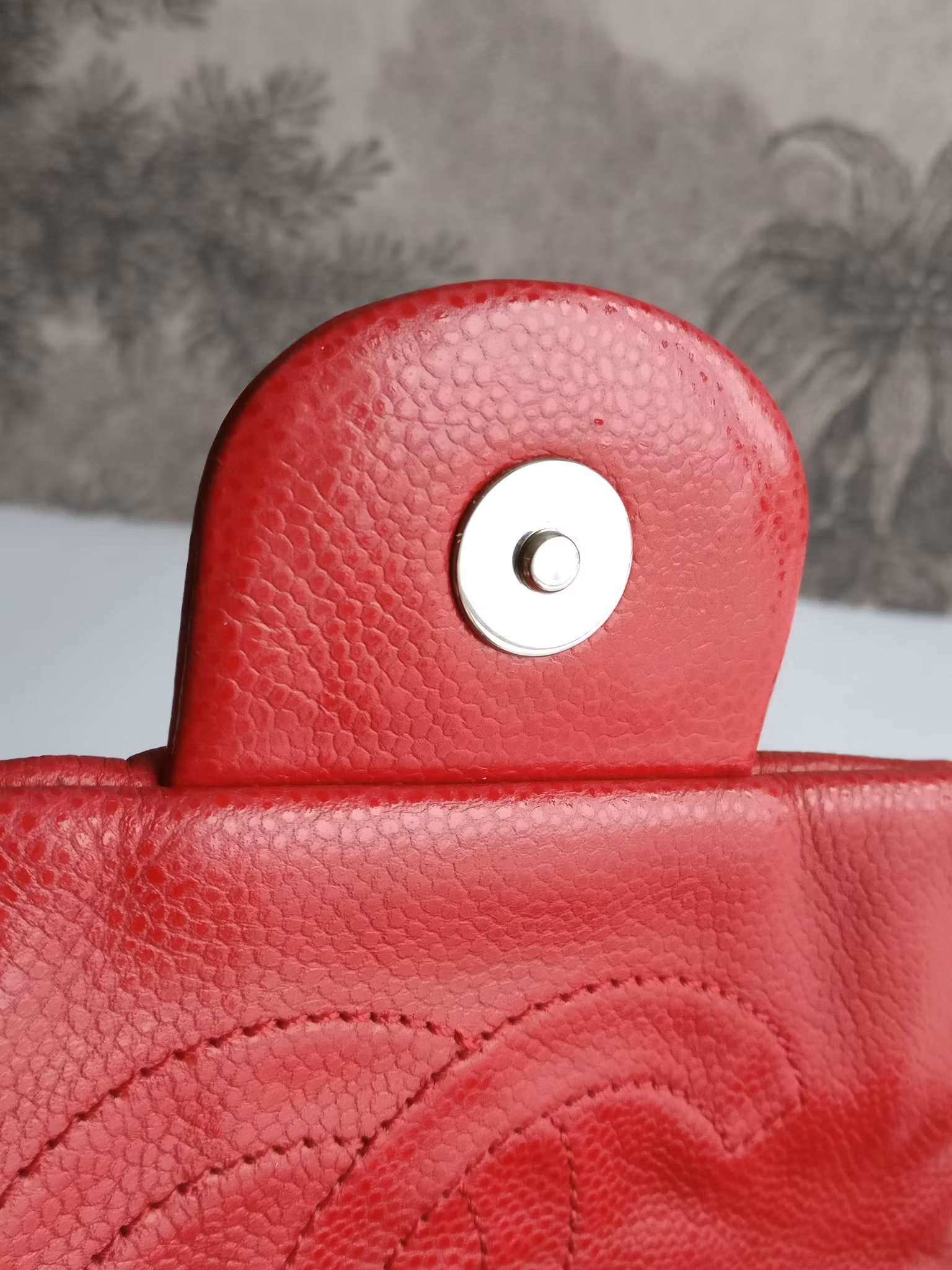 Chanel Quilted Caviar Nature Flap