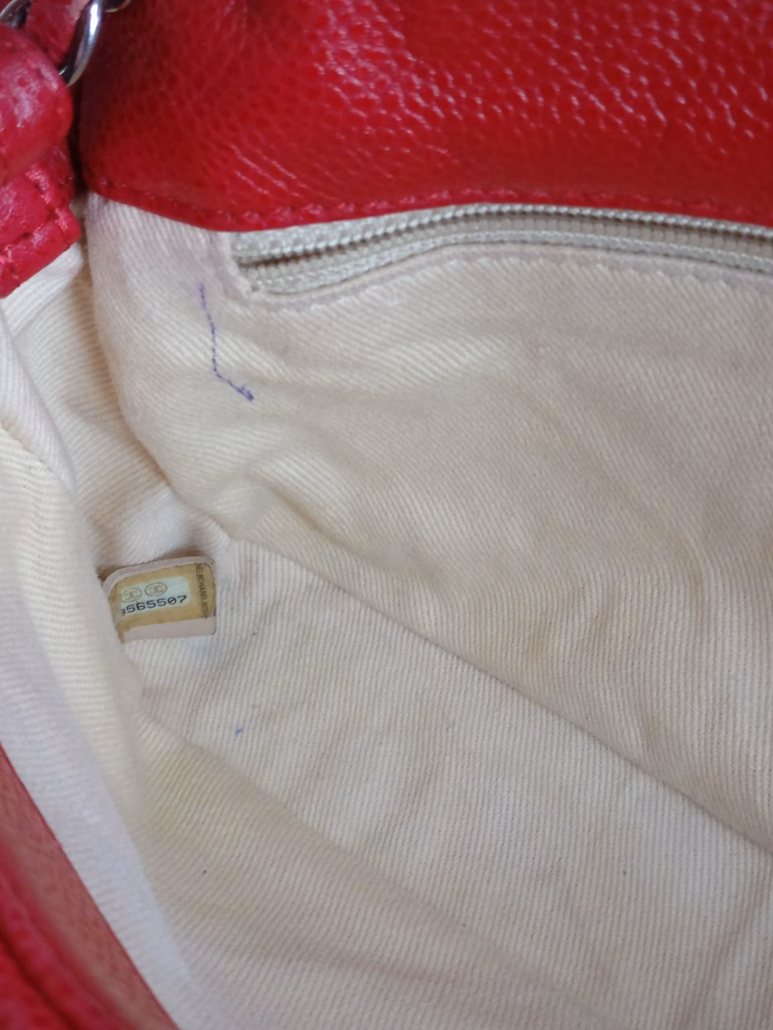 Chanel Quilted Caviar Nature Flap