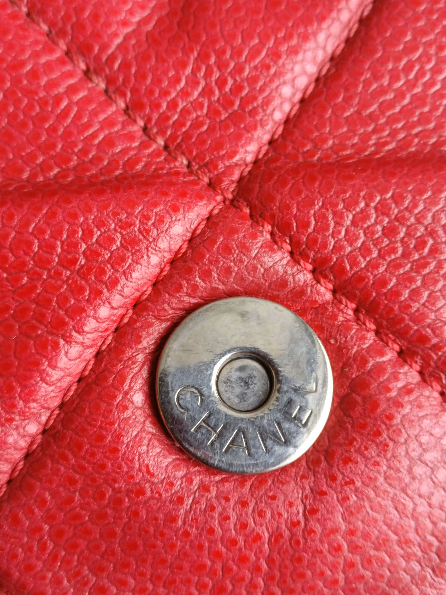 Chanel Quilted Caviar Nature Flap
