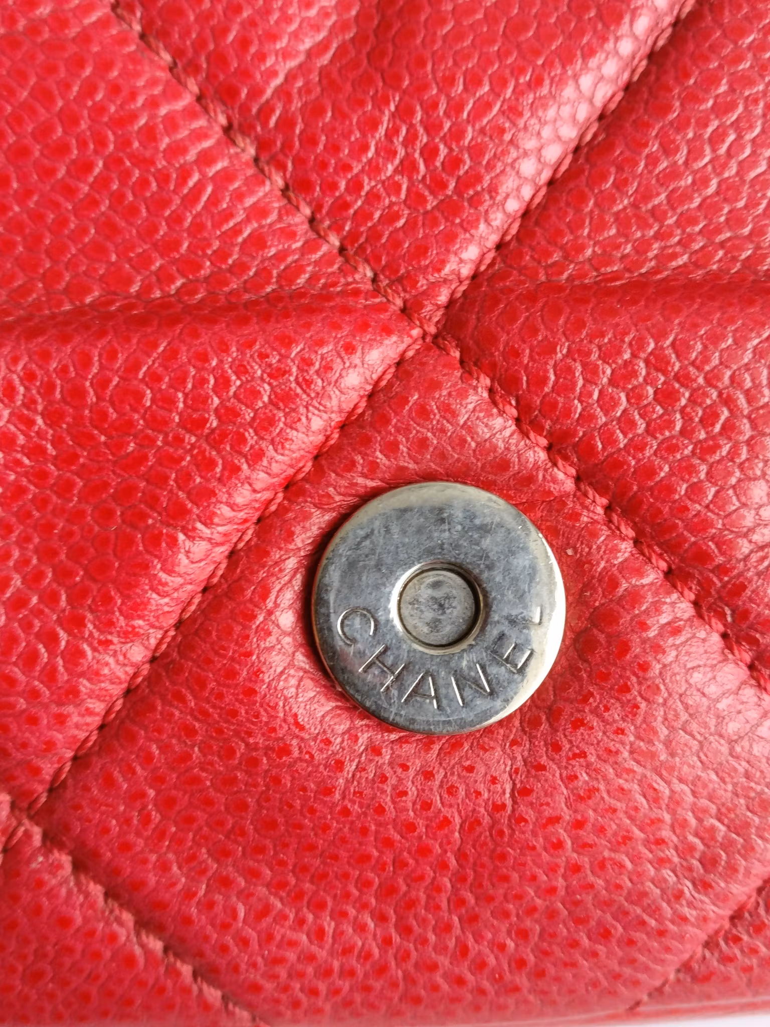 Chanel Quilted Caviar Nature Flap
