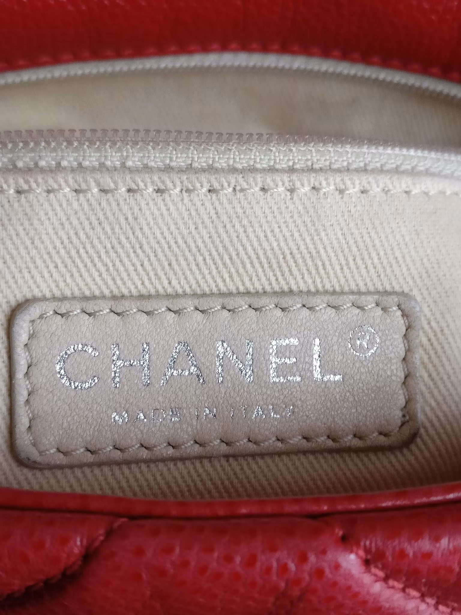 Chanel Quilted Caviar Nature Flap