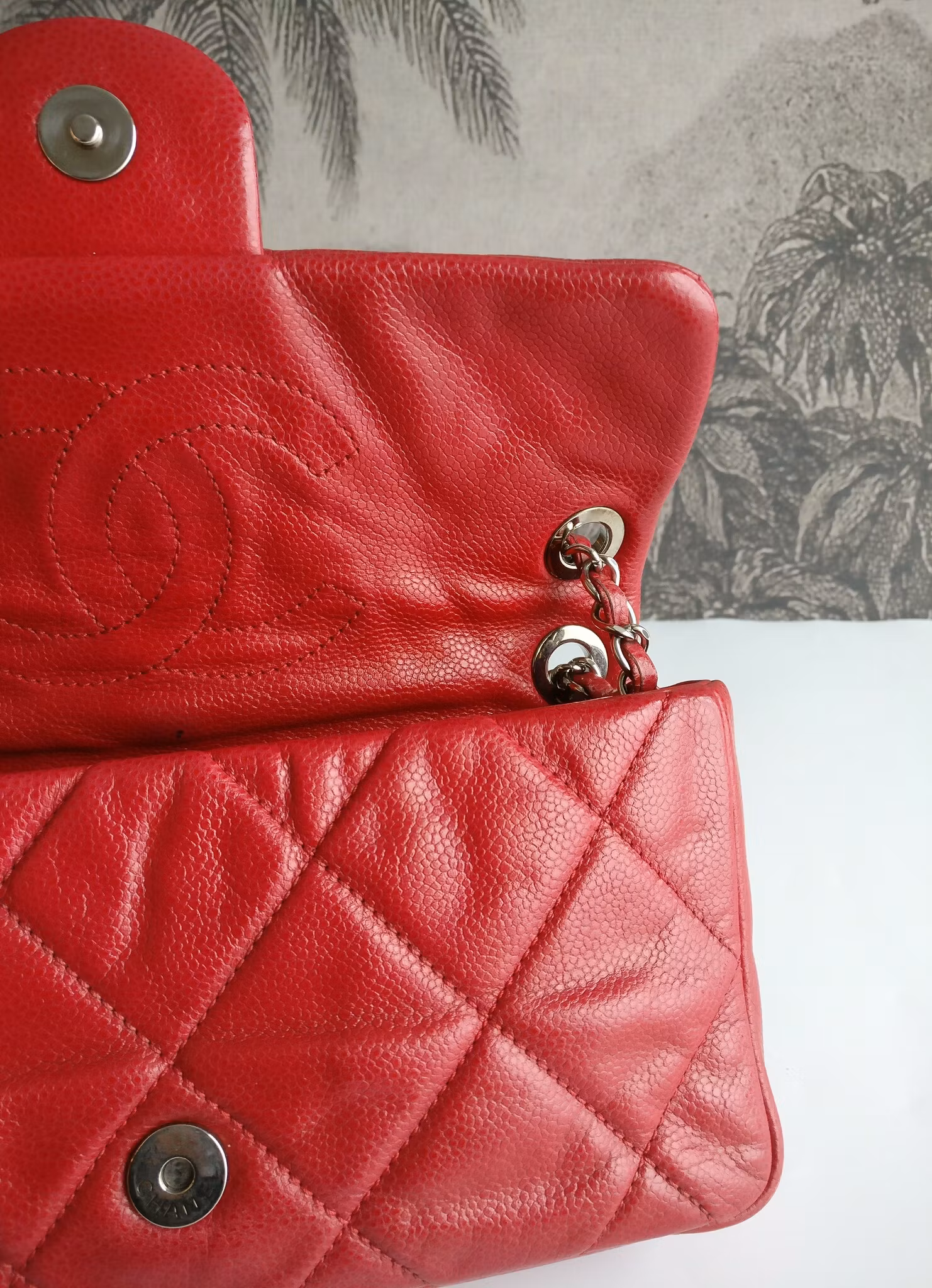Chanel Quilted Caviar Nature Flap
