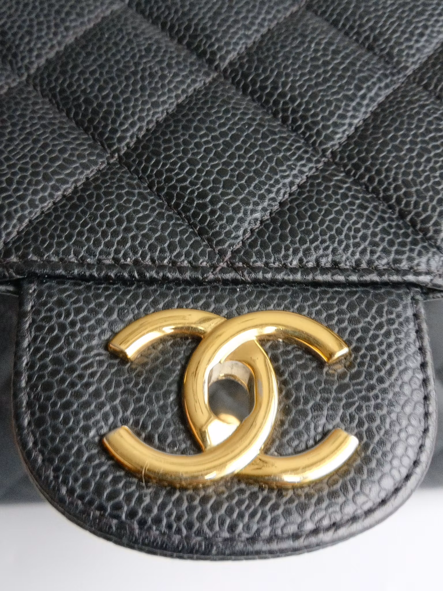 Chanel Maxi Double Flap black caviar