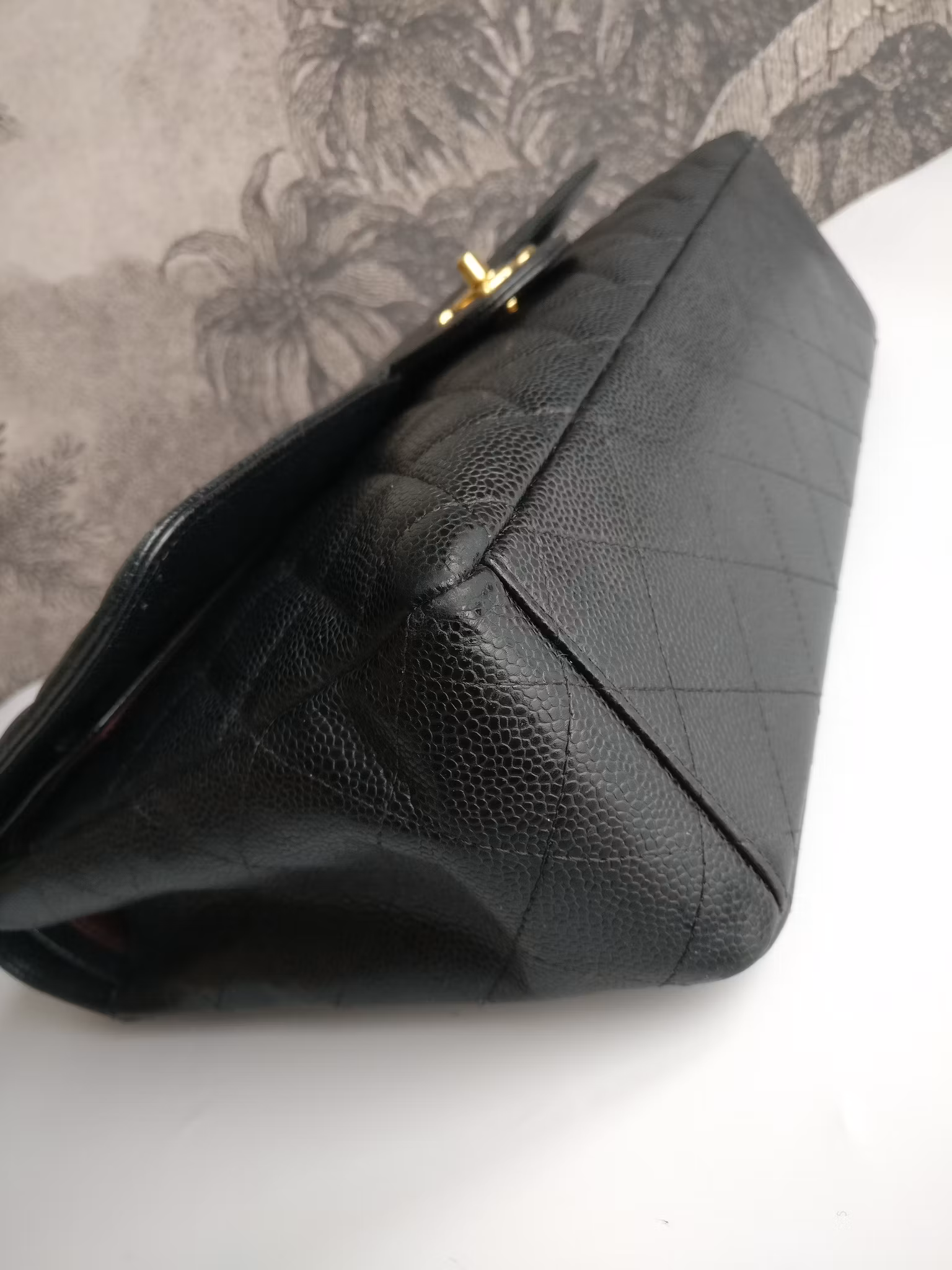 Chanel Maxi Double Flap black caviar