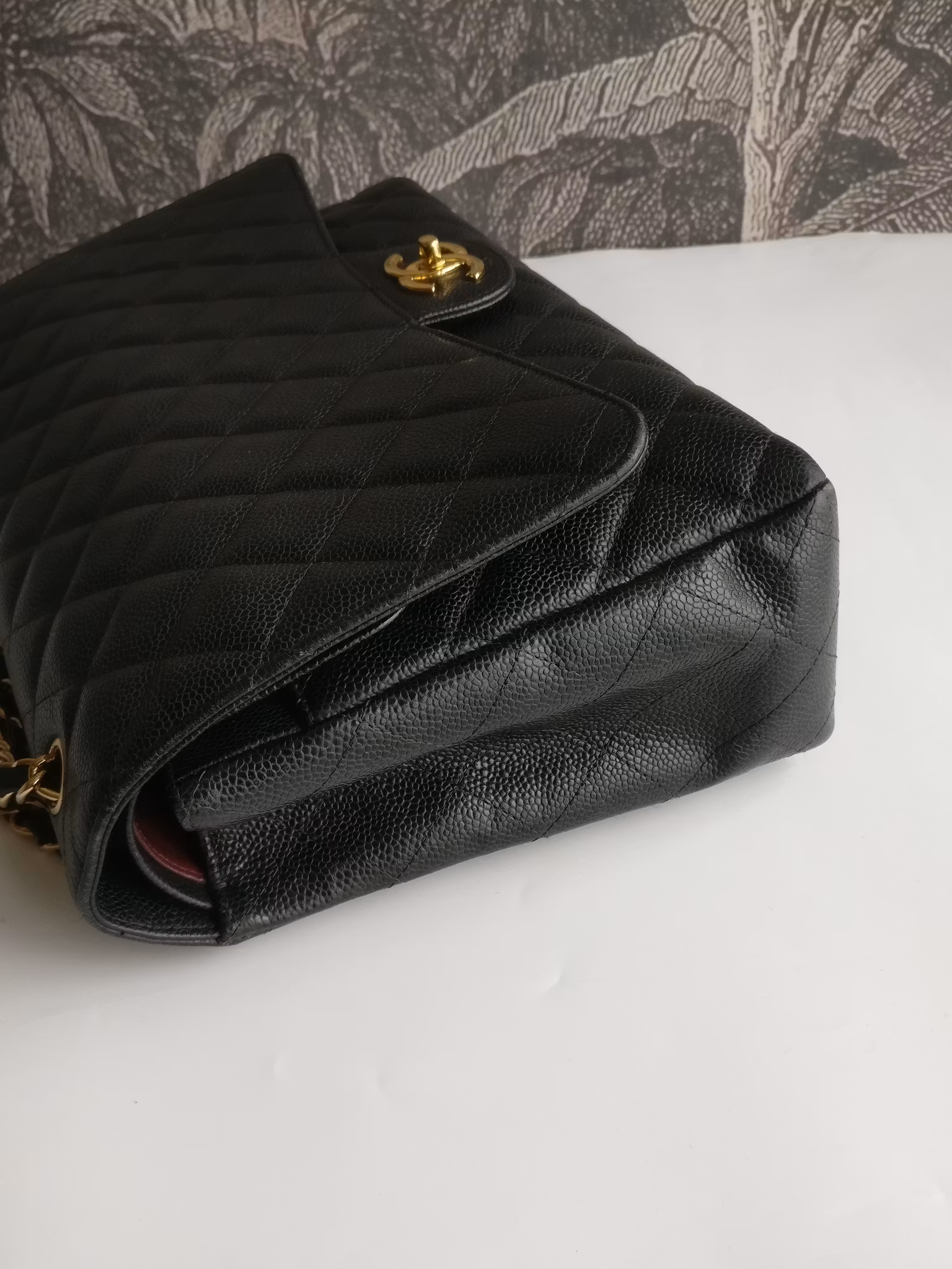 Chanel Maxi Double Flap black caviar