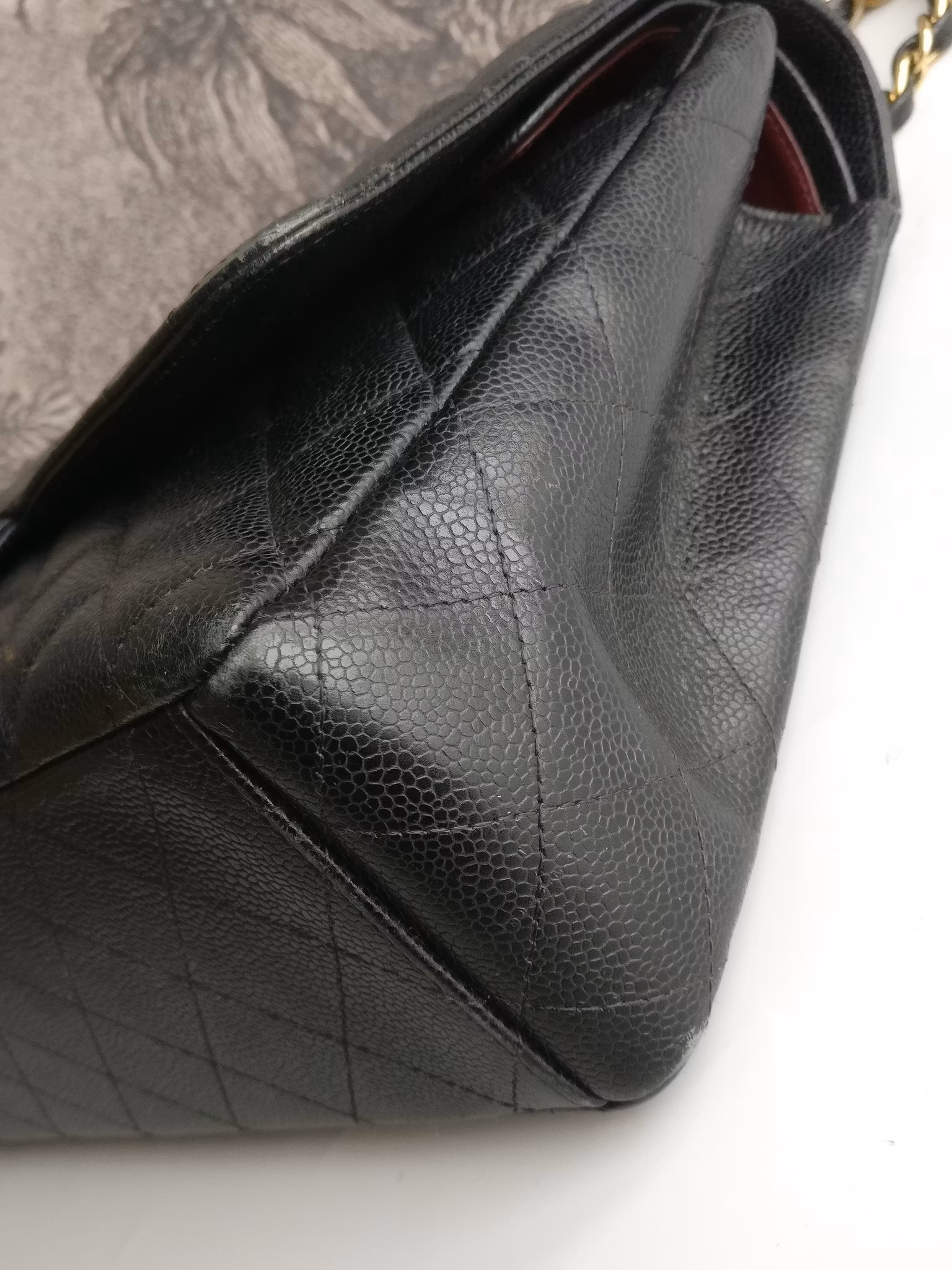 Chanel Maxi Double Flap black caviar