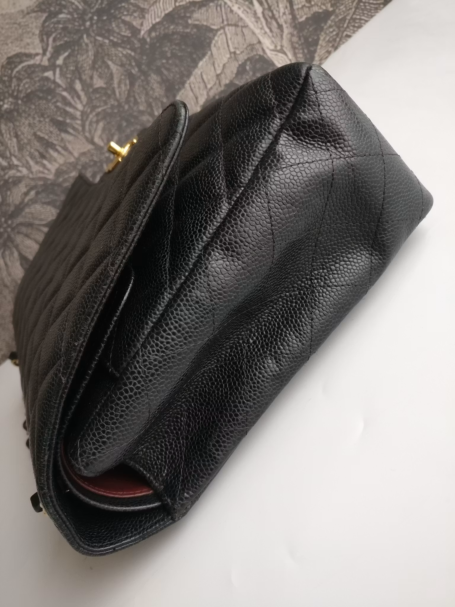 Chanel Maxi Double Flap black caviar
