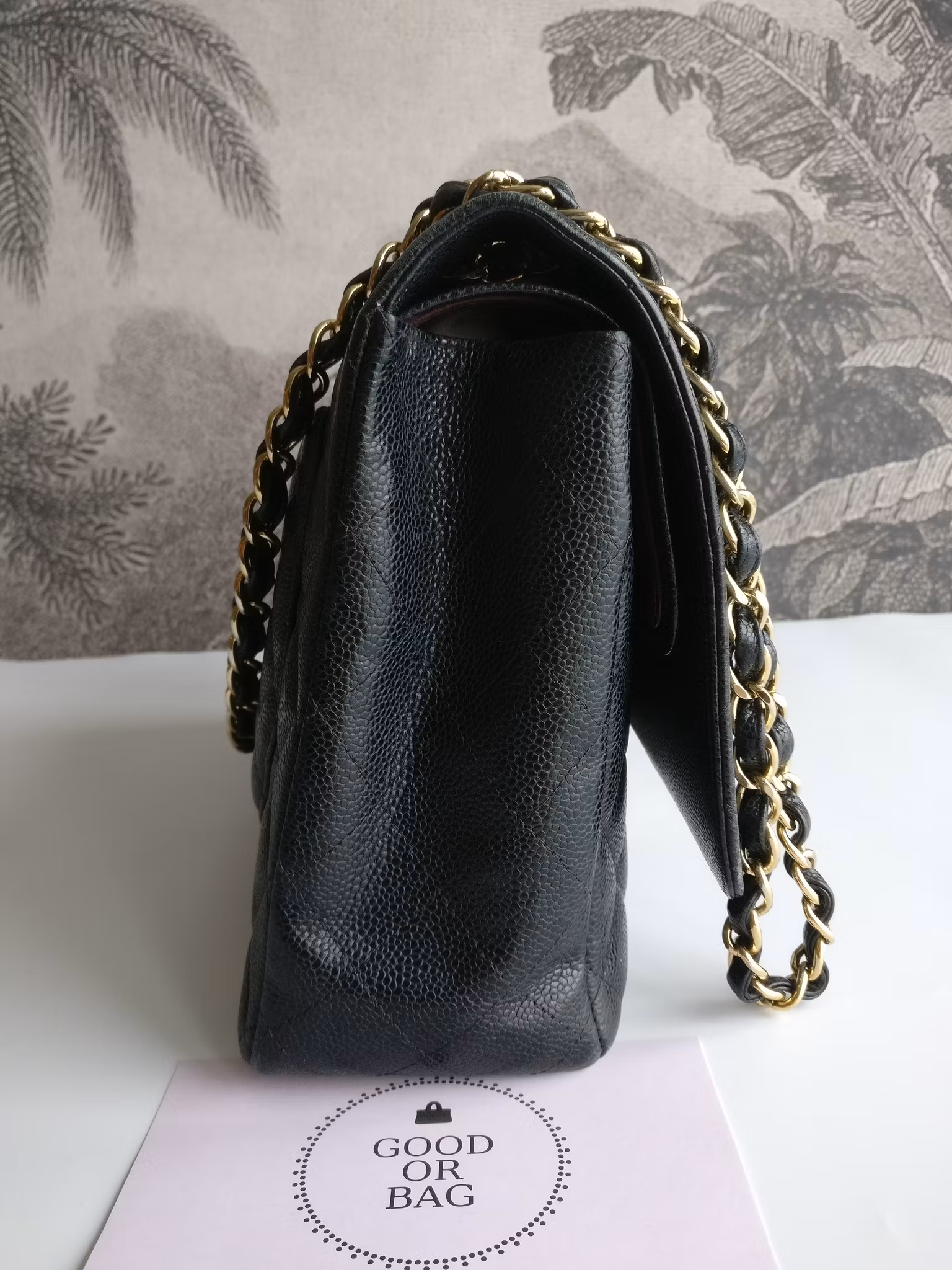 Chanel Maxi Double Flap black caviar